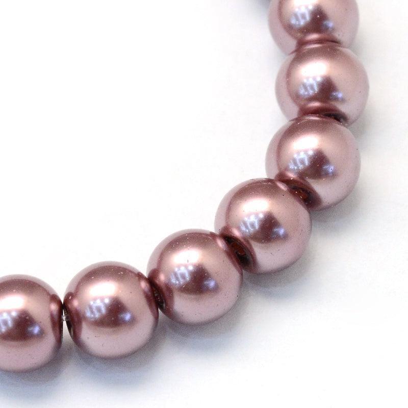 Glasparels Rond Taupe bruin 4mm - ±100 stuks-Kralen-Kraaltjes van Renate