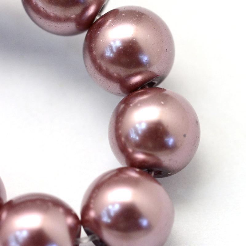 Glasparels Rond Taupe bruin 4mm - ±100 stuks-Kralen-Kraaltjes van Renate