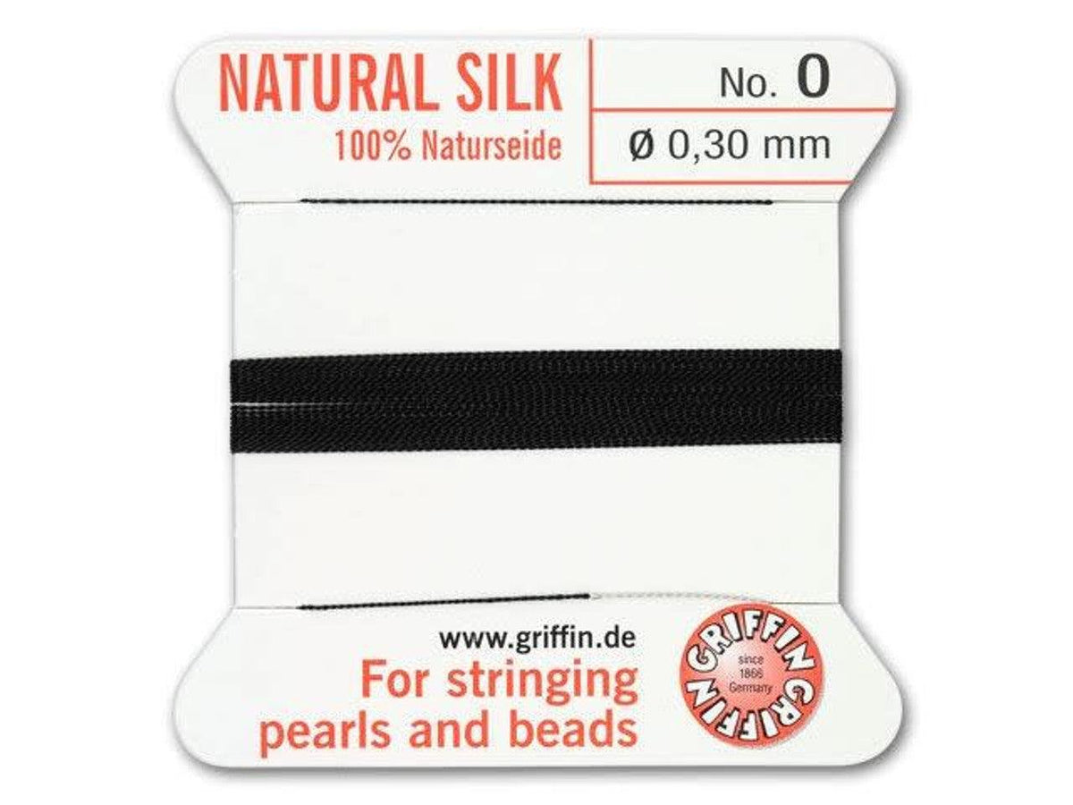 Griffin koord no.0 Black 0,3mm - 2 meter-koord-Kraaltjes van Renate