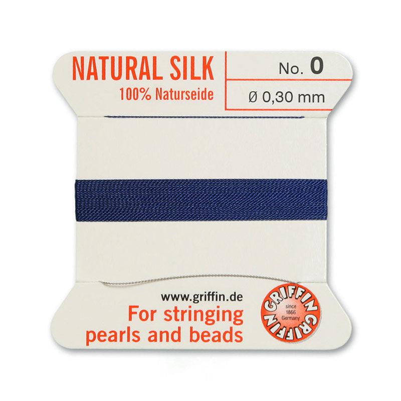 Griffin koord no.0 Dark blue 0,3mm - 2 meter-koord-Kraaltjes van Renate