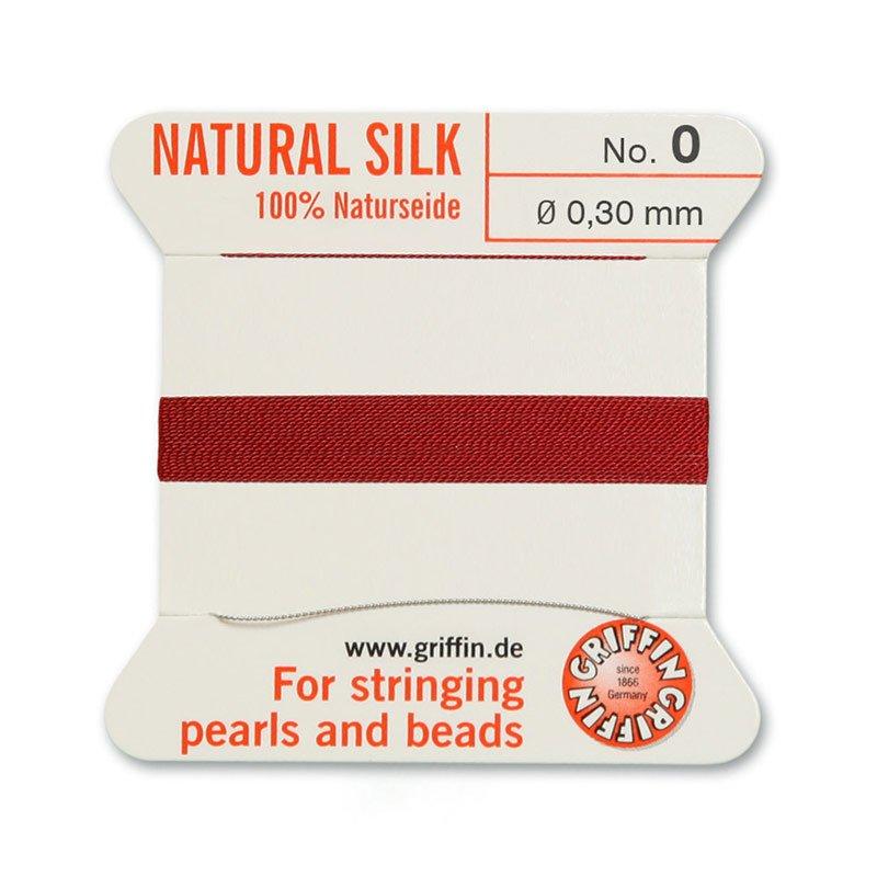 Griffin koord no.0 Garnet 0,3mm - 2 meter-koord-Kraaltjes van Renate