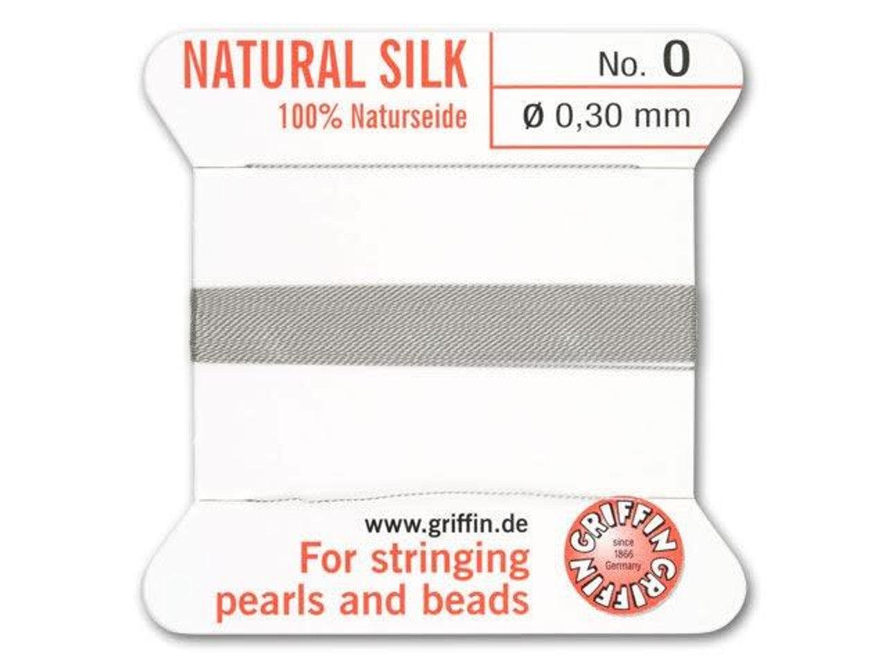 Griffin koord no.0 Grey 0,3mm - 2 meter-koord-Kraaltjes van Renate