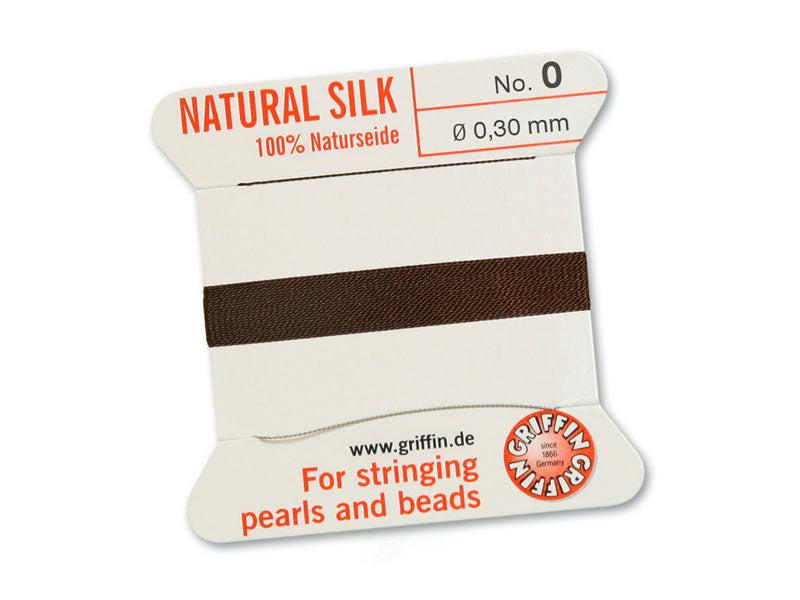 Griffin koord no.0 brown 0,3mm - 2 meter-koord-Kraaltjes van Renate