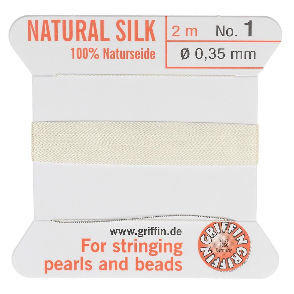Griffin koord no.1 White 0,35mm - 2 meter-Kraaltjes van Renate