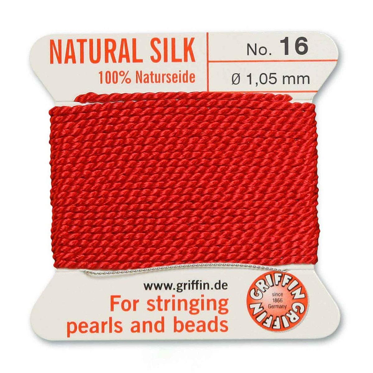 Griffin koord no.16 Rood 1,05mm - 2 meter-koord-Kraaltjes van Renate