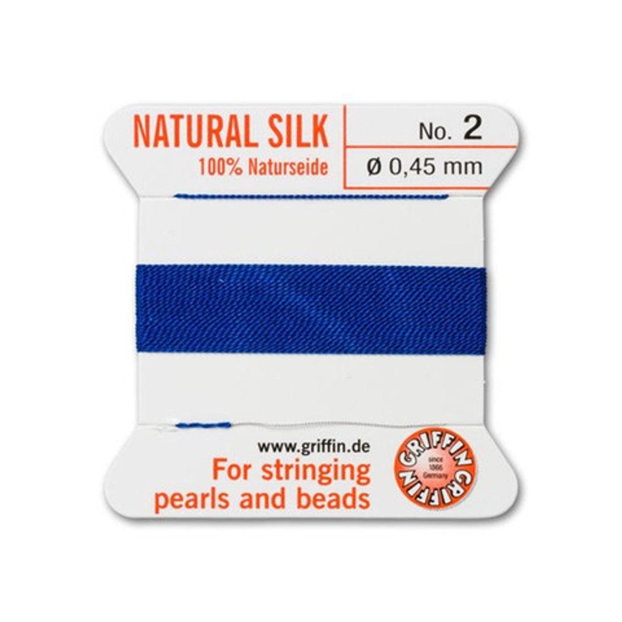 Griffin koord no.2 Dark blue 0,45mm - 2 meter-koord-Kraaltjes van Renate