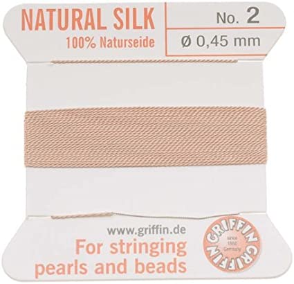 Griffin koord no.2 Light pink 0,45mm - 2 meter-koord-Kraaltjes van Renate