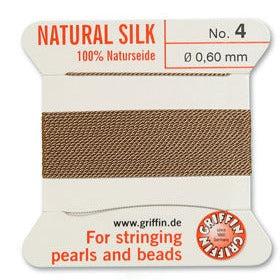 Griffin koord no.4 Beige 0,60mm - 2 meter-koord-Kraaltjes van Renate