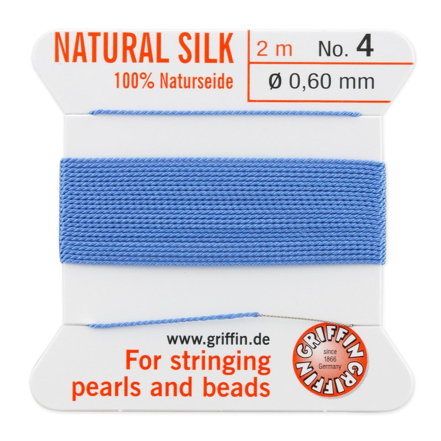 Griffin koord no.4 Blue 0,60mm - 2 meter-koord-Kraaltjes van Renate