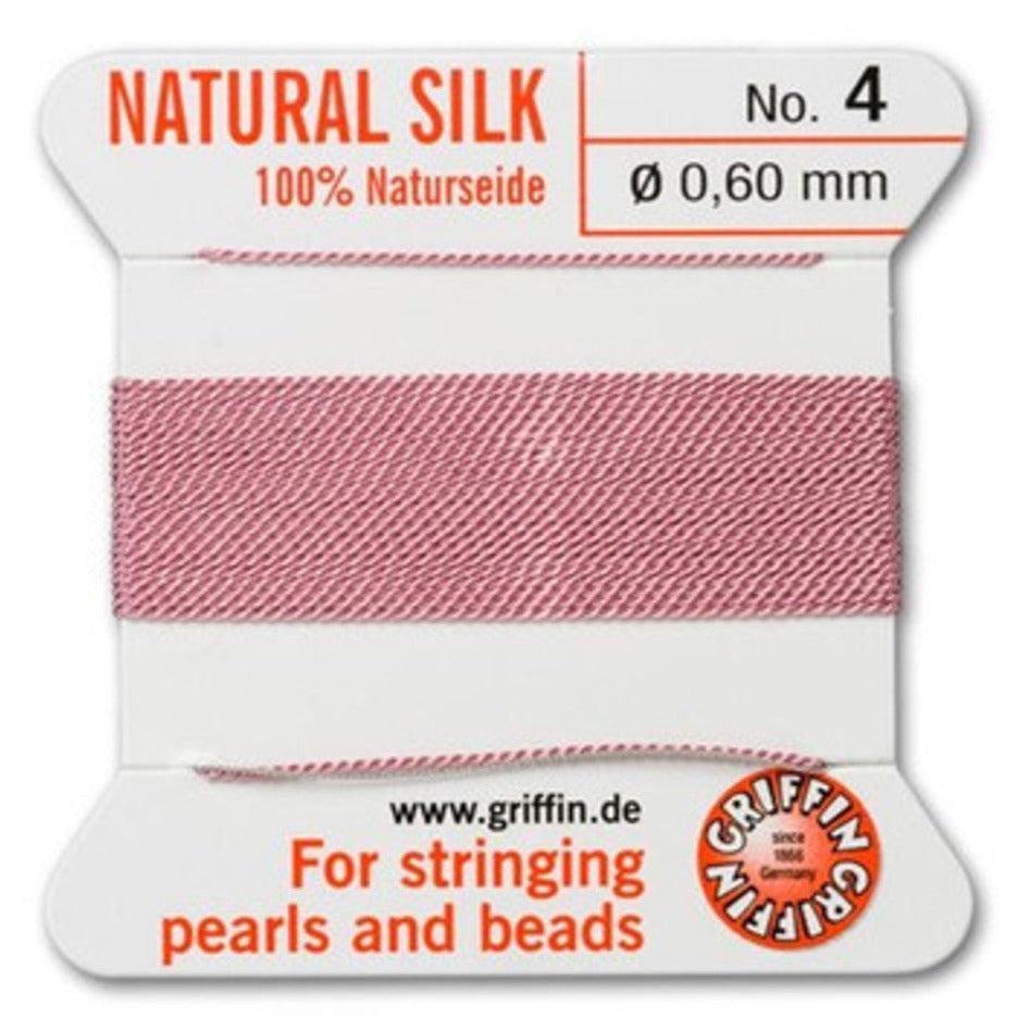 Griffin koord no.4 Dark pink 0,60mm - 2 meter-koord-Kraaltjes van Renate