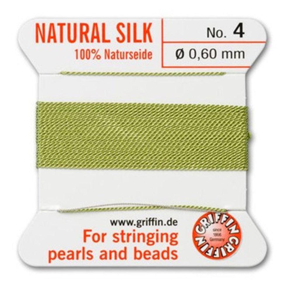 Griffin koord no.4 Jade green 0,60mm - 2 meter-koord-Kraaltjes van Renate