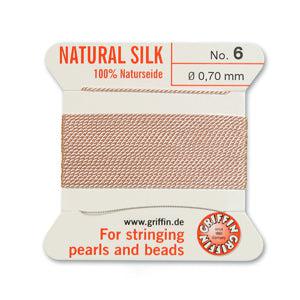 Griffin koord no.6 Light pink 0,7mm - 2 meter-koord-Kraaltjes van Renate