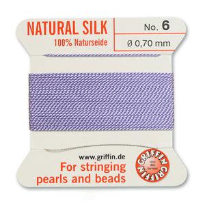 Griffin koord no.6 Lilac 0,7mm - 2 meter-koord-Kraaltjes van Renate