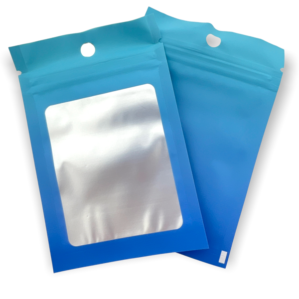 Gripzakjes blauw transparant 12x8cm - 5 stuks-Inpakken-Kraaltjes van Renate