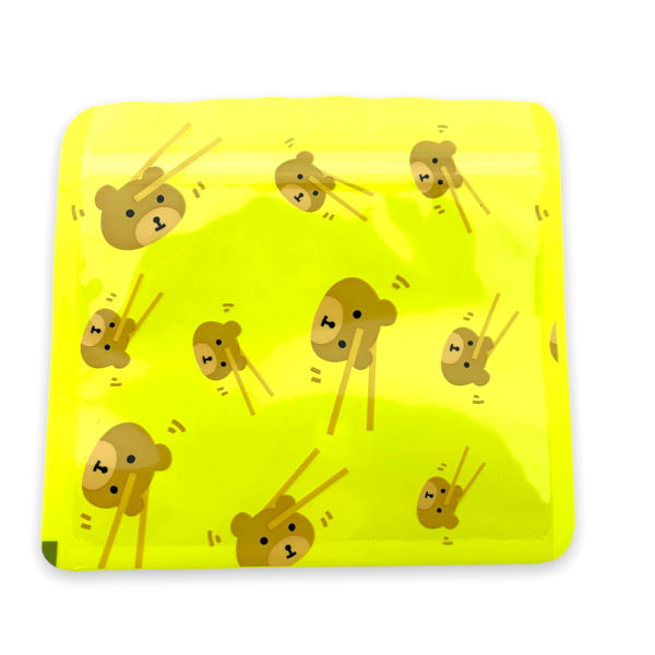Gripzakjes geel beertjes 10x11cm - 5 stuks-Inpakken-Kraaltjes van Renate