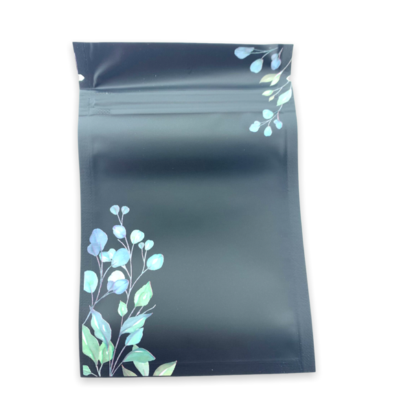 Gripzakjes mat zwart blad 12x8cm - 5 stuks-Inpakken-Kraaltjes van Renate