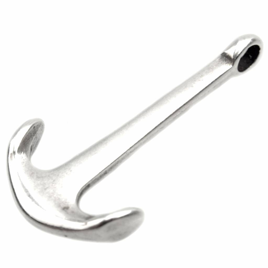 Haaksluiting anker Ø4mm Zilver DQ 38x20mm-Kraaltjes van Renate