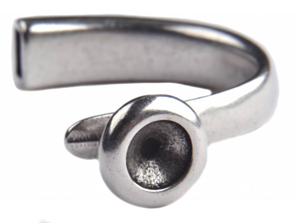 Halve Armband voor SS39 Ø8x4mm Zilver DQ-Kraaltjes van Renate