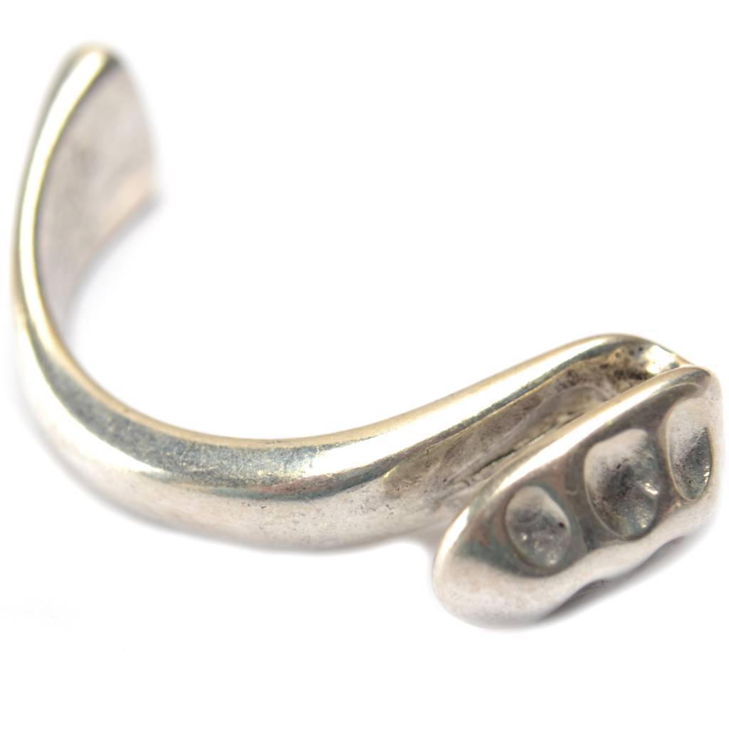 Halve armband Ø10x3mm zilver DQ-Kraaltjes van Renate