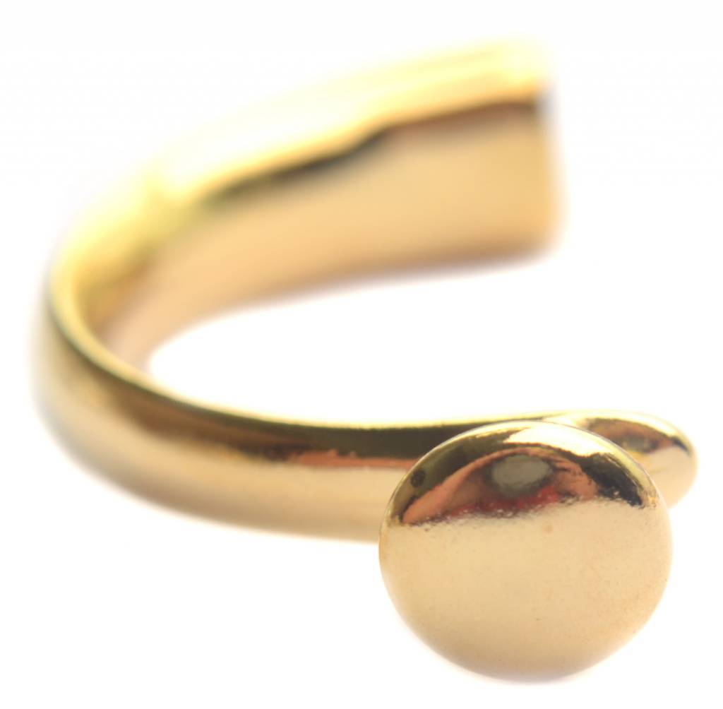 Halve armband Ø10x5mm Goud DQ-Kraaltjes van Renate