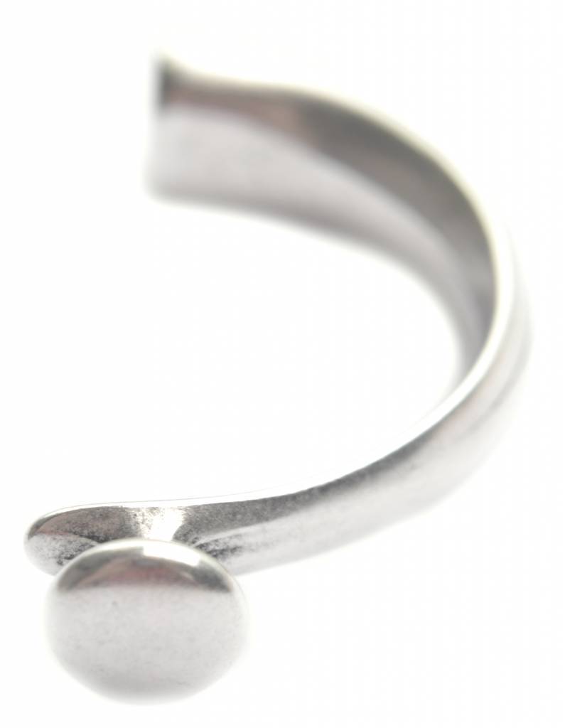 Halve armband Ø10x5mm Zilver DQ-Kraaltjes van Renate
