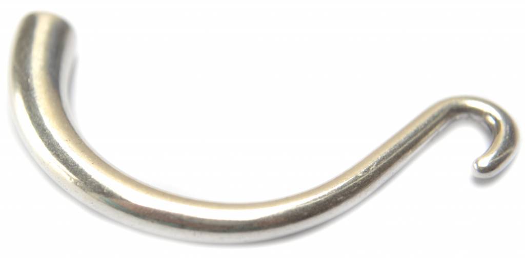 Halve armband Ø5mm zilver DQ-Kraaltjes van Renate