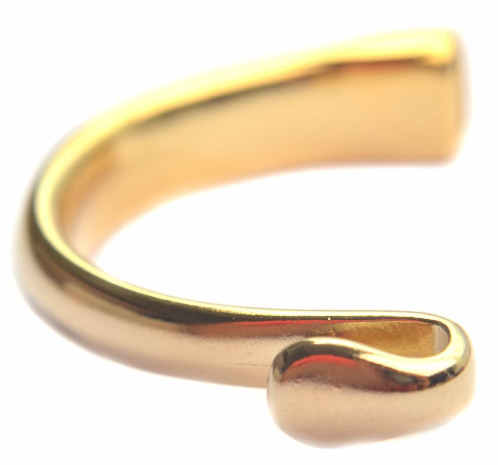 Halve armband Ø8x4mm Goud DQ-Kraaltjes van Renate