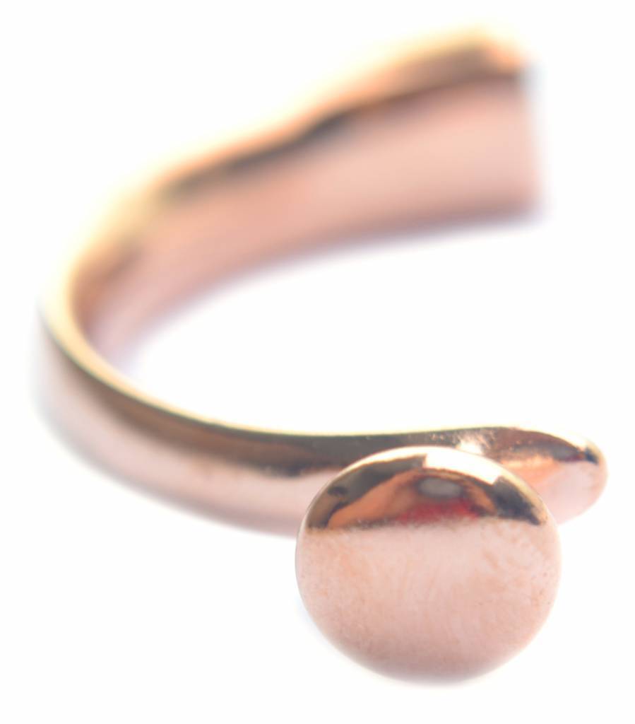 Halve armband Ø8x4mm Rosegoud DQ-Kraaltjes van Renate