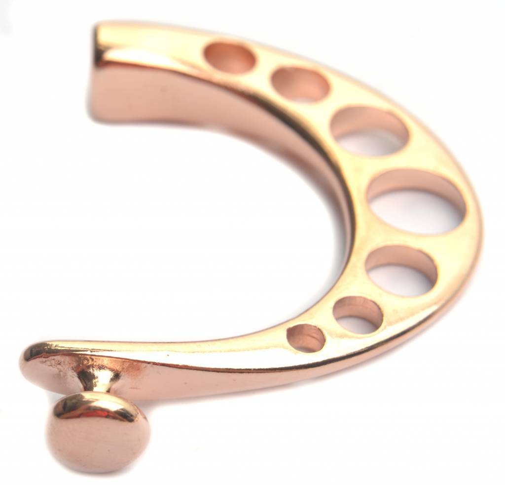 Halve armband gaten Ø8x4mm Rosegoud DQ-Kraaltjes van Renate