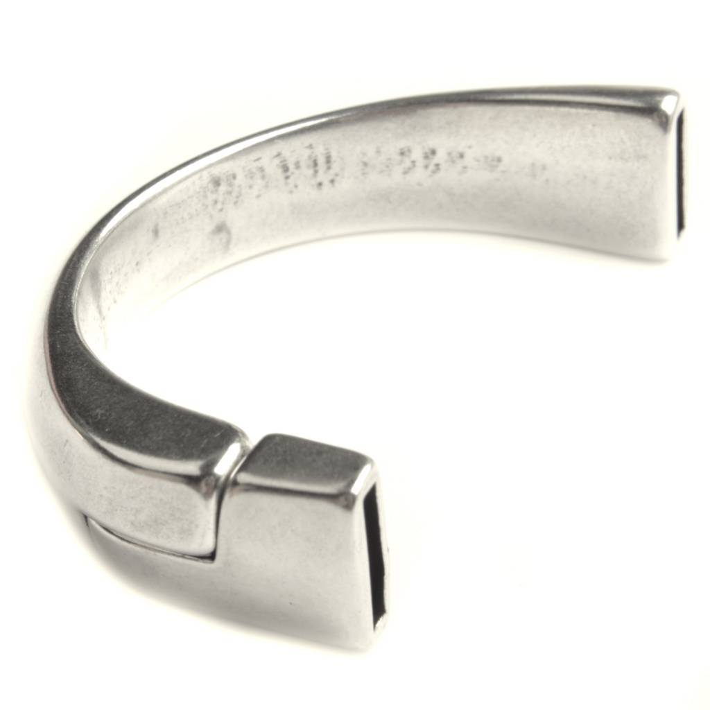 Halve magneet armband Ø10x2mm Zilver DQ-Kraaltjes van Renate