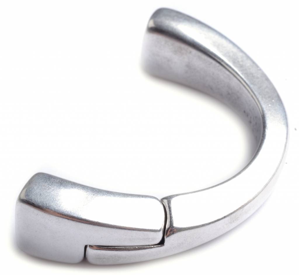 Halve magneet armband Ø10x6mm Zilver DQ-Kraaltjes van Renate
