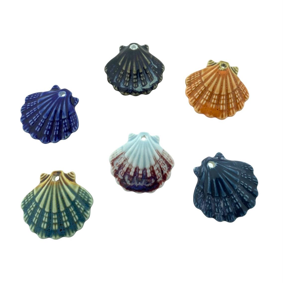 Handmade porseleinen schelp 28x30mm-Kralen-Kraaltjes van Renate
