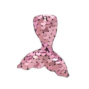 Hanger pailletten zeemeermin Pink 5x5cm-Kraaltjes van Renate