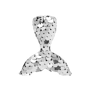 Hanger pailletten zeemeermin Zilver 5x5cm-Kraaltjes van Renate