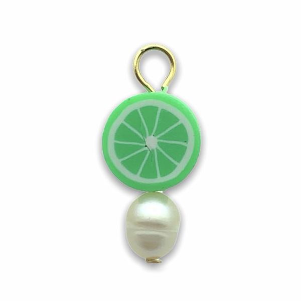 Hanger parel fruit sinaasappel groen-Kraaltjes van Renate