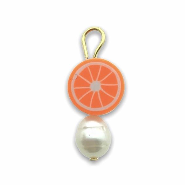 Hanger parel fruit sinaasappel oranje-Kraaltjes van Renate
