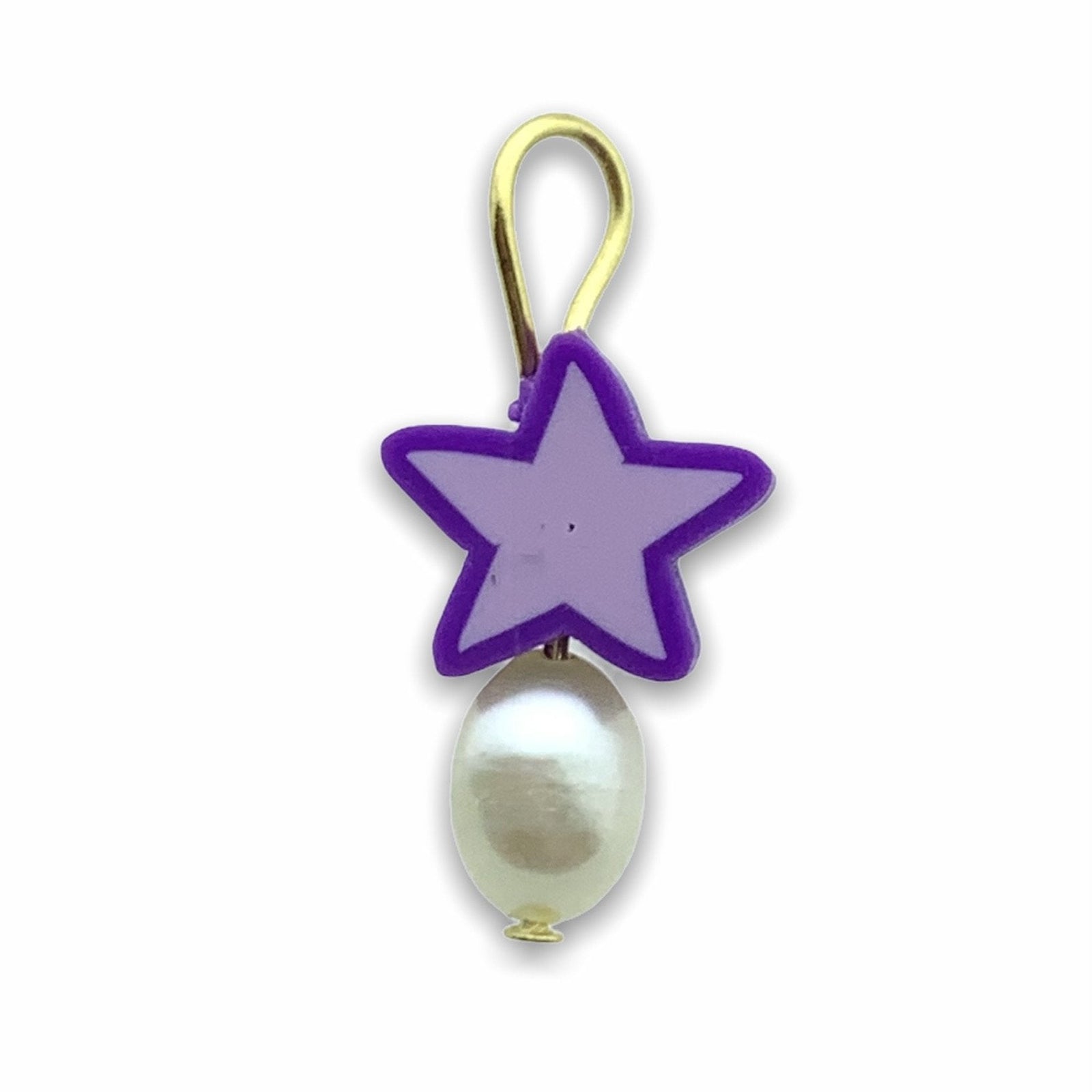 Hanger parel ster paars-lila-Kraaltjes van Renate
