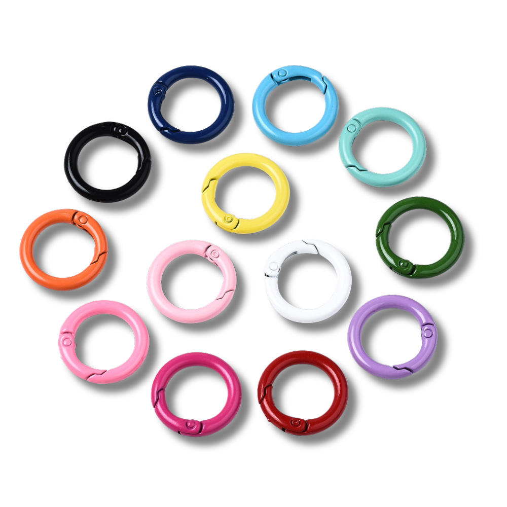 Hanger slot rond Multicolor 25mm - per stuk-Kralen-Kraaltjes van Renate
