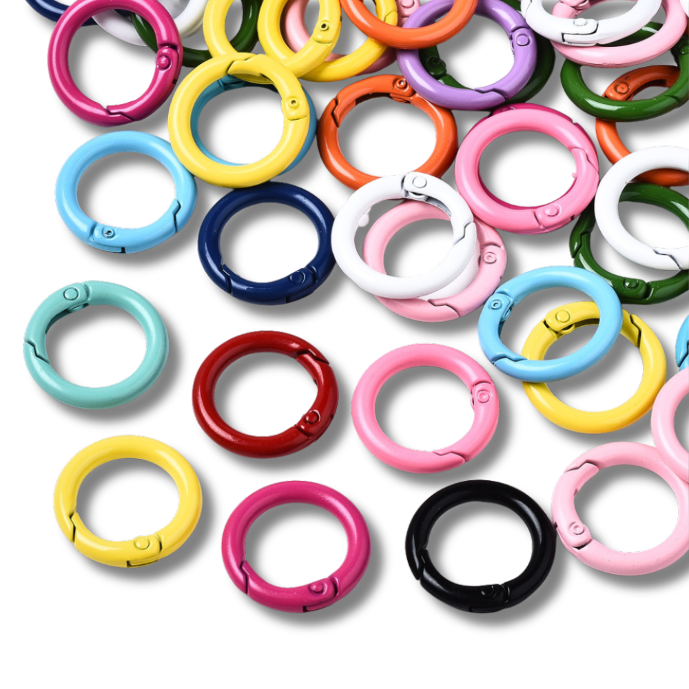 Hanger slot rond Multicolor 25mm - per stuk-Kralen-Kraaltjes van Renate