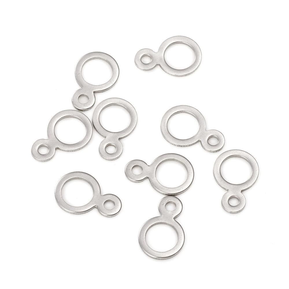 Hangeroog Bail RVS Zilver 14mm - per stuk-Onderdelen-Kraaltjes van Renate