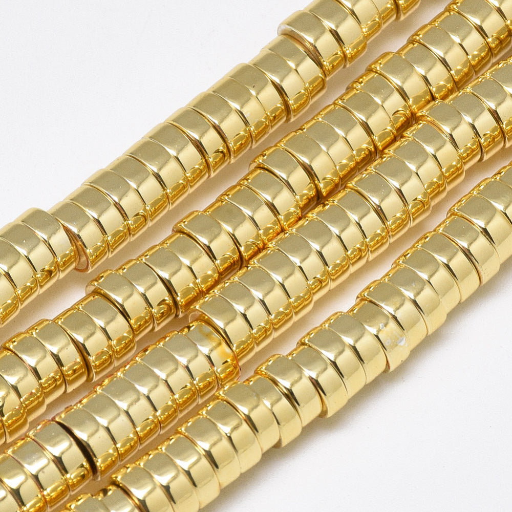 Hematiet 6x2mm goud - 20 stuks-Kralen-Kraaltjes van Renate