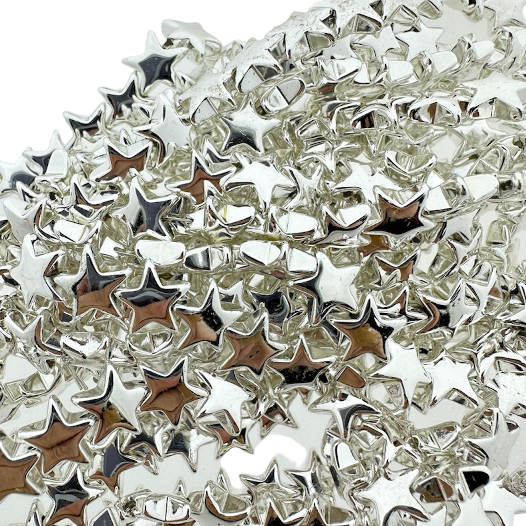 Hematiet electroplate hartje silver plated 8x8.5x3.5mm- per stuk-Kralen-Kraaltjes van Renate