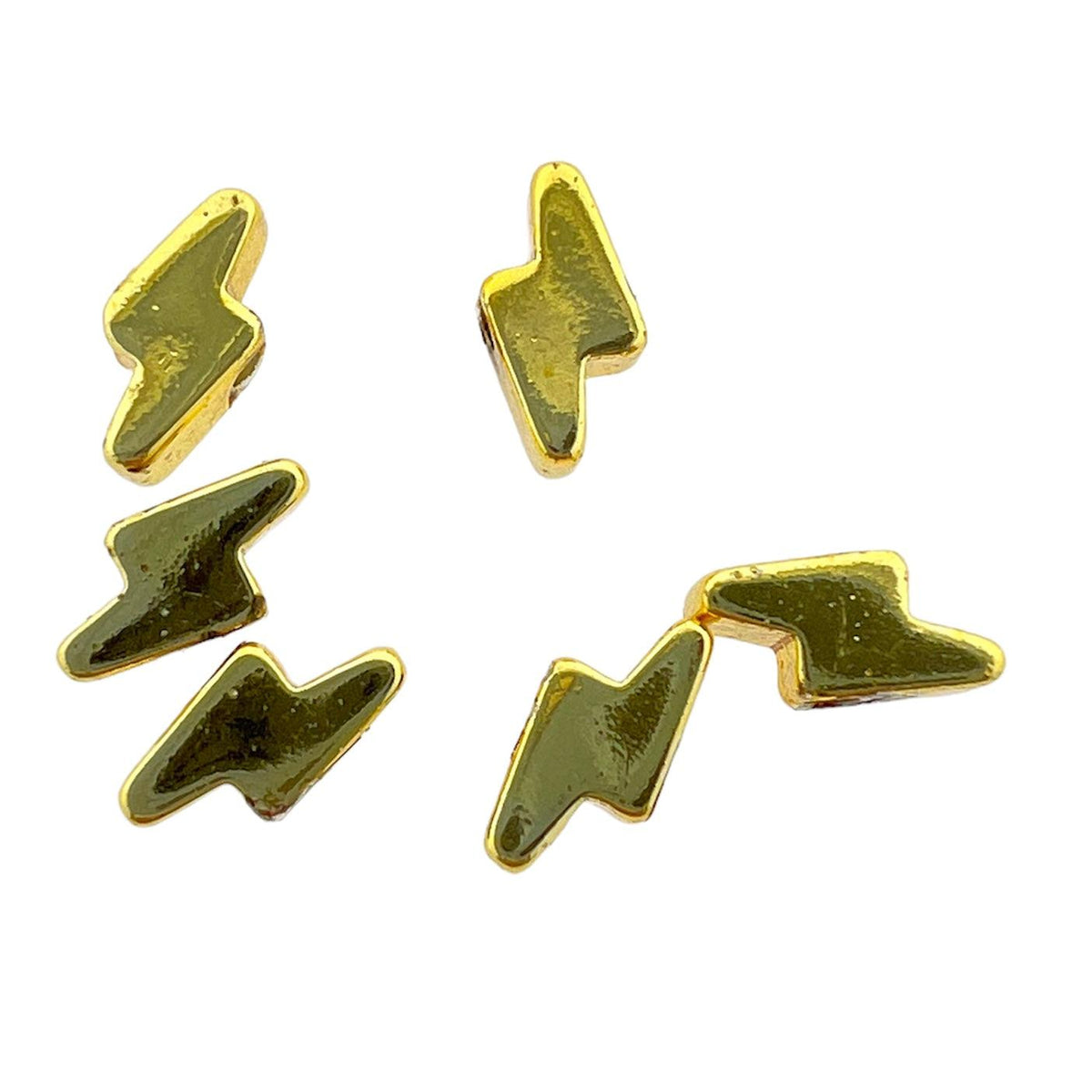 Hematiet goud bliksem 3x7mm - 6 stuks-Kralen-Kraaltjes van Renate