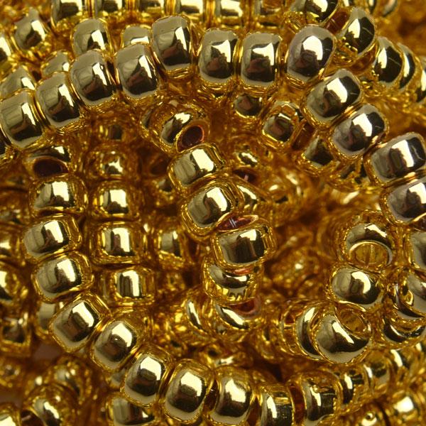 Hematiet rondel light gold plated 6x4mm - 15 stuks-Kraaltjes van Renate