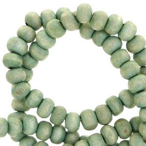 Houten kralen Nature hout-meadow green 8mm - 50 stuks-Kraaltjes van Renate