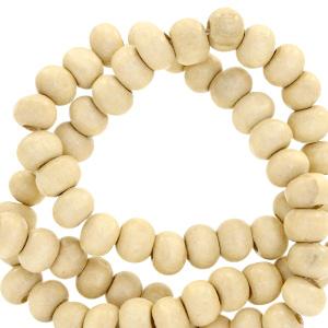 Houten kralen Nature hout-natural brown 8mm - 50 stuks-Kraaltjes van Renate