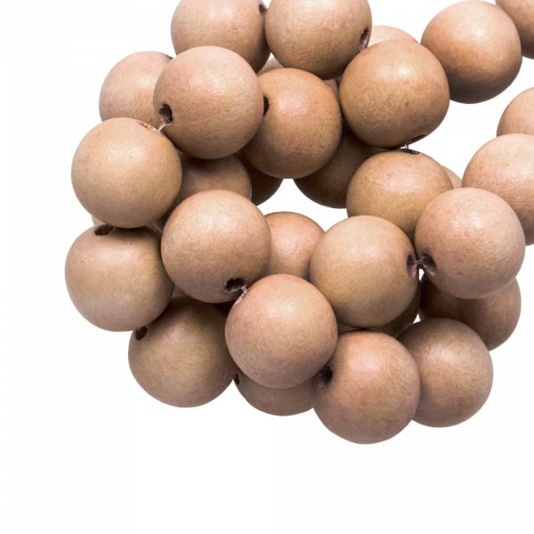 Houten kralen Vintage Light Brown 8mm - 50 stuks-Kraaltjes van Renate
