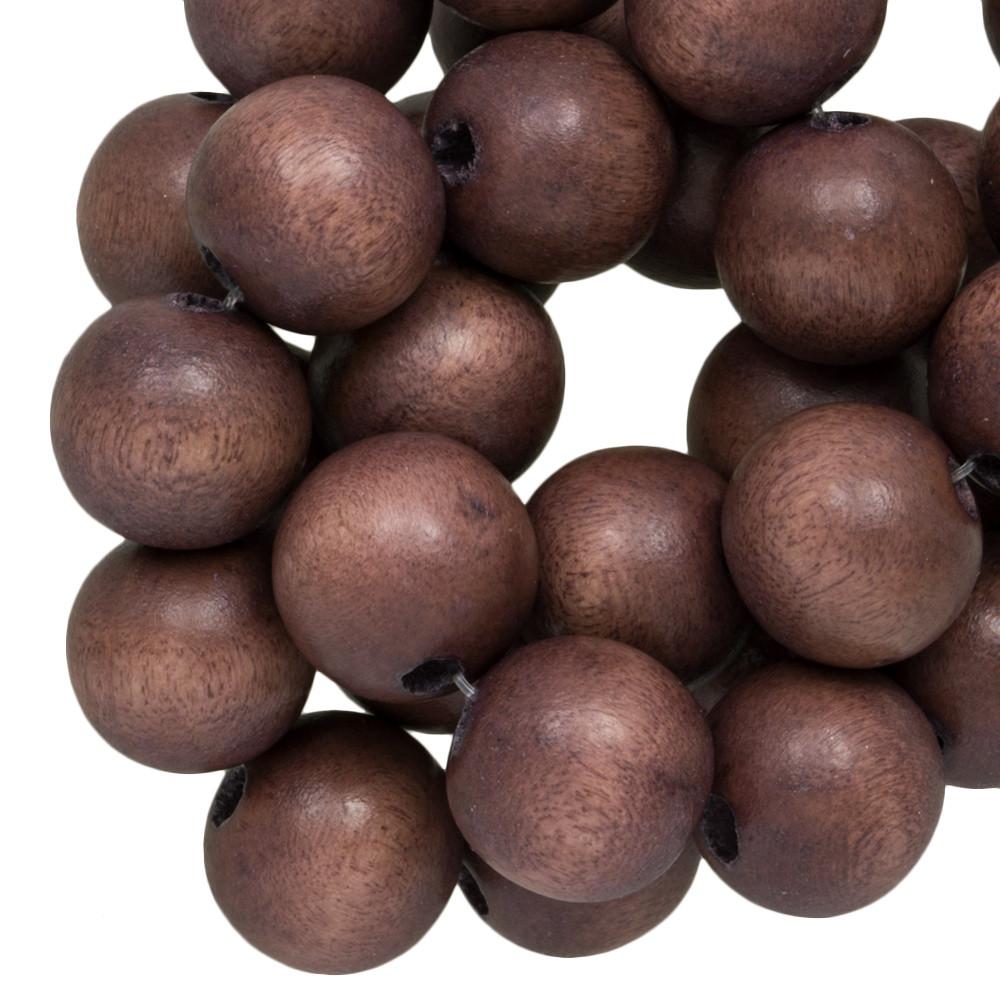 Houten kralen Vintage Log brown 8mm - 50 stuks-Kraaltjes van Renate