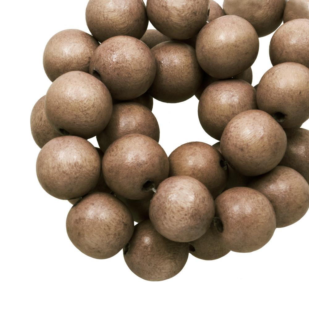 Houten kralen Vintage Mocha 8mm - 50 stuks-Kraaltjes van Renate