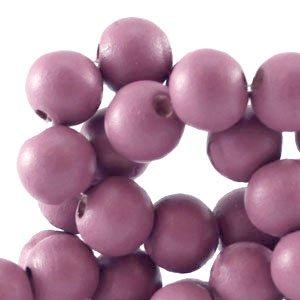 Houten kralen dawn purple pink 6mm - 50 stuks-Kraaltjes van Renate